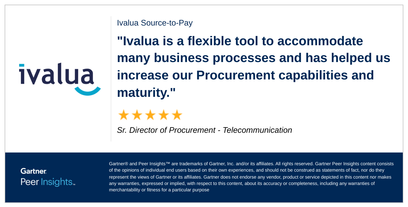 2025 Gartner® Magic Quadrant™ for SourcetoPay Suites Ivalua